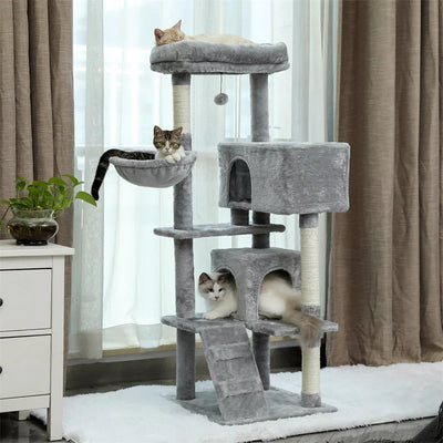 (Copy) Cat Tree Tower Condo Playground Cage Kitten Multi-Level Activity Center Play House Medium Scratching Post Furniture Plush