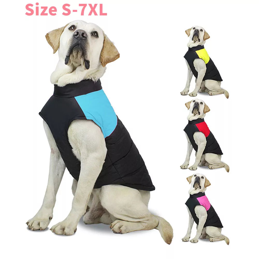 (Copy) Winter Dog Pets Clothes Clothing for Small Large Dogs Waterproof Pet Jacket Dog Coat Chihuahua Padded Vest Zipper Jacket Coat
