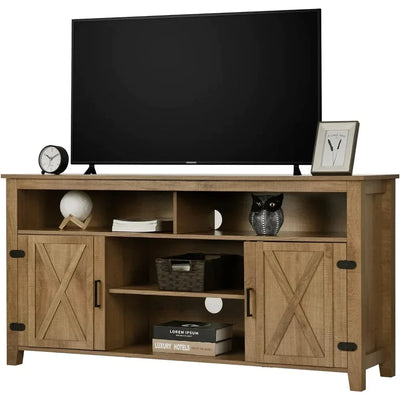 (Copy) Farmhouse Barn Door TV Stand for 65 Inch TV Modern Entertainment Center for 300 Lbs Luxury Cabinet Stands Furniture Living Room