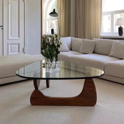 (Copy) Nordic Tempered Transparent Glass Coffee Tables Living Room Small Apartment Luxury Minimalist Tea Table Hall Design Furniture