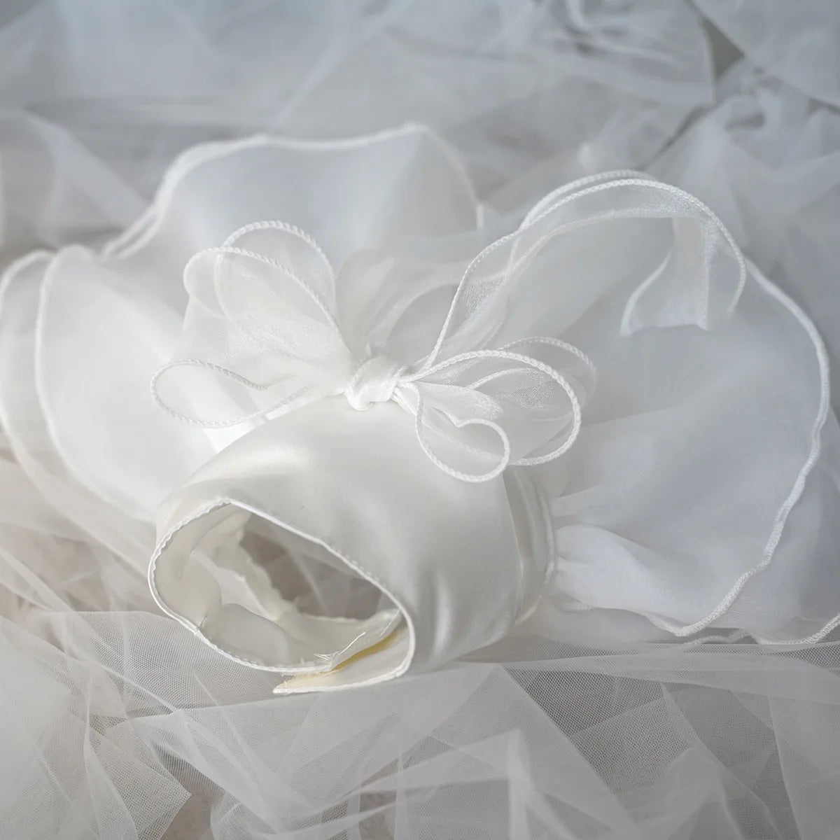 White Tulle Luxury Dog Wedding Dress
